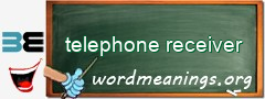 WordMeaning blackboard for telephone receiver